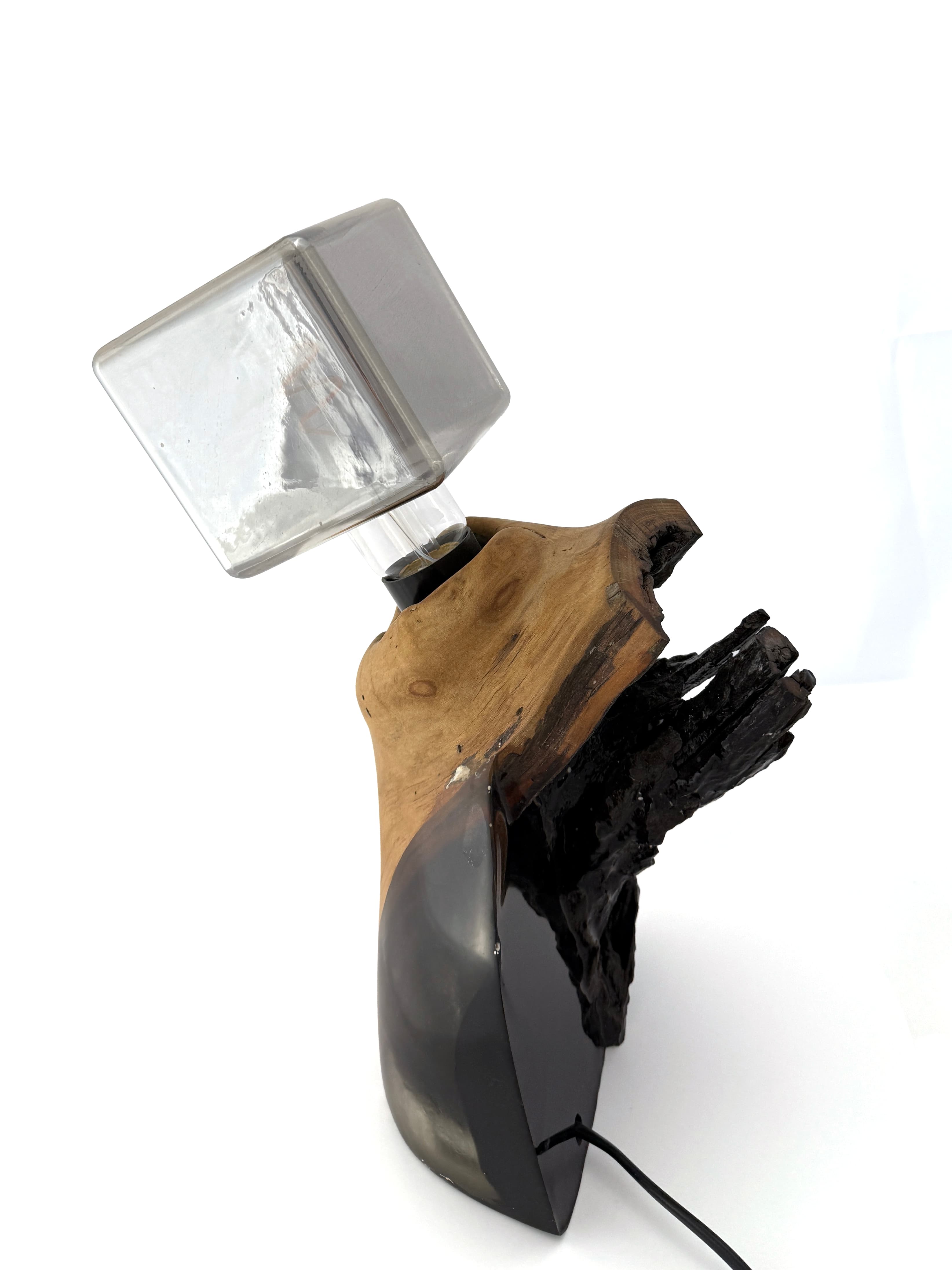 Cat like Statuette Lamp right